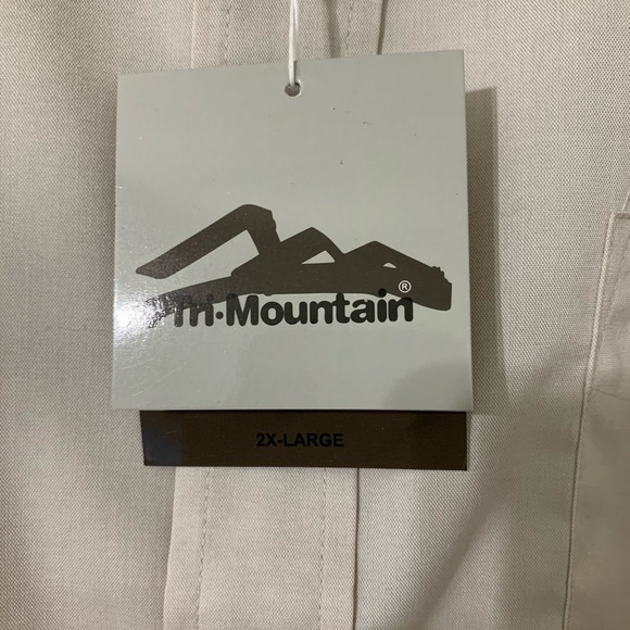 NWT Tri-Mountain size 3xL Beige Shirt Longsleeve - Picture 2 of 6
